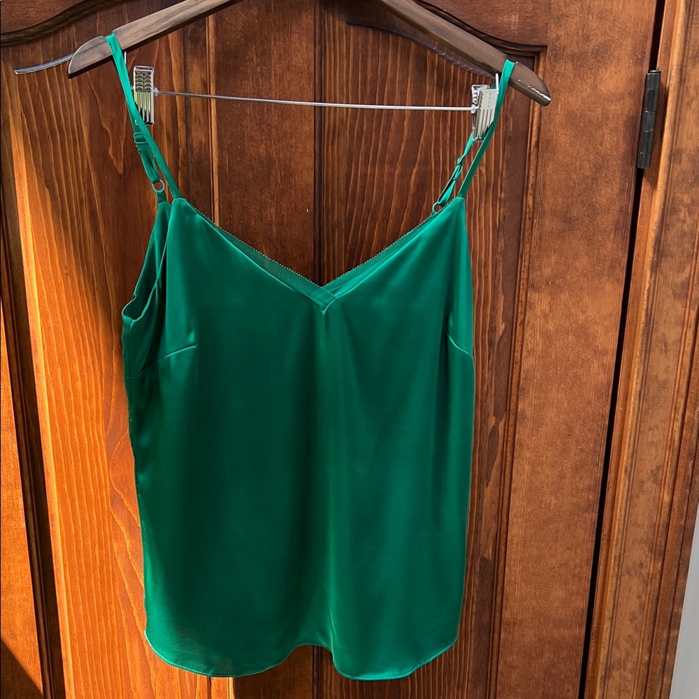 White House Black Market Vibrant Green Camisole